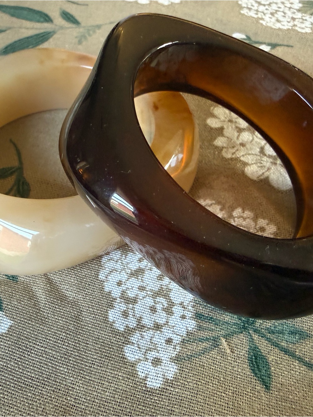 Bangle Set - Amber and Cream Tones
